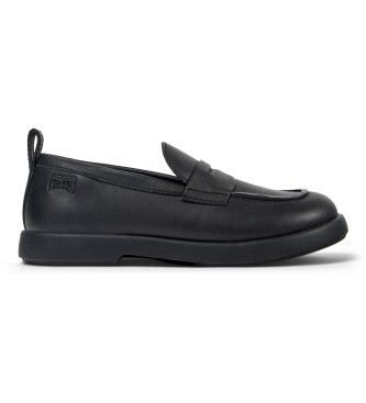 Camper Duet Leder-Slipper schwarz