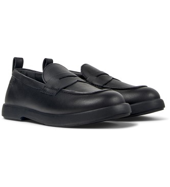 Camper Duet Leder-Slipper schwarz