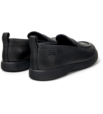 Camper Duet Leder-Slipper schwarz