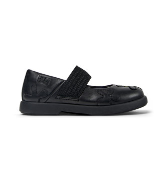 Camper Mocassins Duet em pele preto