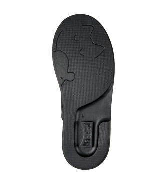 Camper Mocassins Duet em pele preto