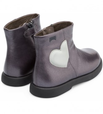 CAMPER Grey Duet Kids Unisex Leather Boots