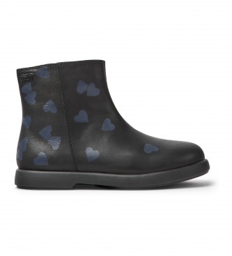 Camper Bottines Duet Twins en cuir noir