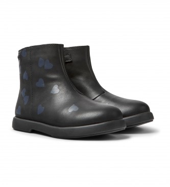 Camper Bottines Duet Twins en cuir noir