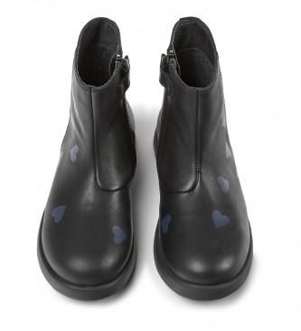 Camper Bottines Duet Twins en cuir noir