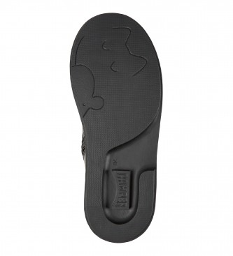 Camper Botines de Piel Duet Twins negro