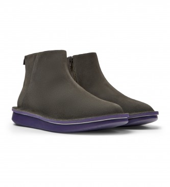 Camper Formiga Leather Ankle Boots cinzento