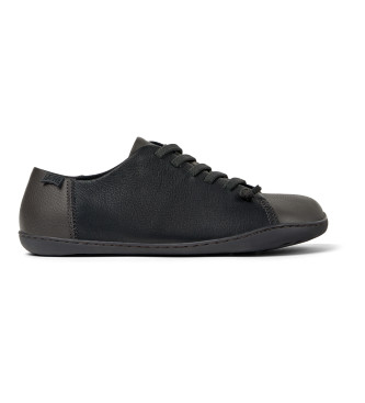 Camper Zapatos de Piel Twins negro