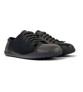 Camper Sapatos de couro Twins preto