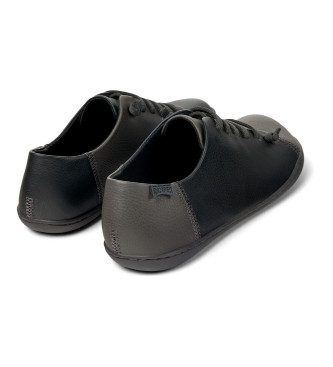 Camper Zapatos de Piel Twins negro