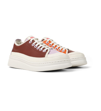 Camper Sneaker G3D Runner Up in pelle rossa e arancione