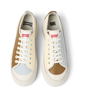 Camper G3D Runner Up sneakers in pelle marrone e beige