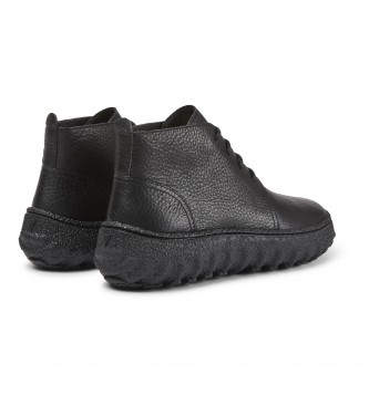 Camper Black Ground leather ankle boots