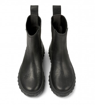 Camper Black Ground leather ankle boots