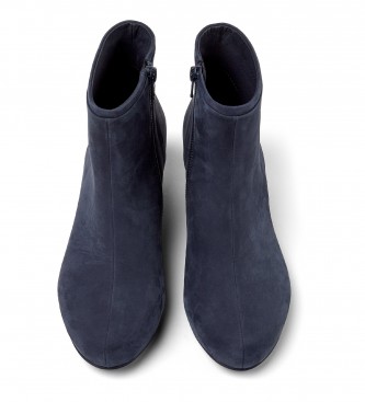 Camper Lederstiefeletten Helena niedrig navy