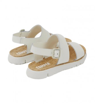 CAMPER Orga white leather sandals 