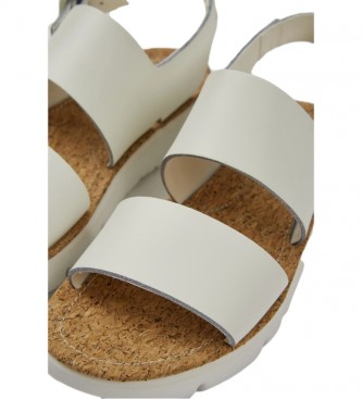 CAMPER Orga white leather sandals 