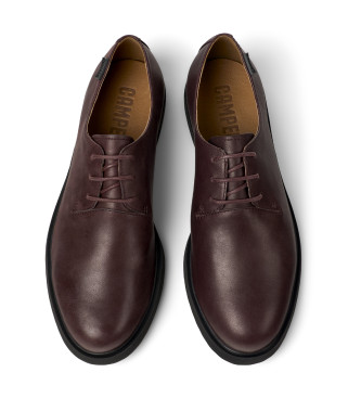 Camper Chaussures en cuir bordeaux Iman 