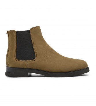 Camper Brown Iman Leather Ankle Boots