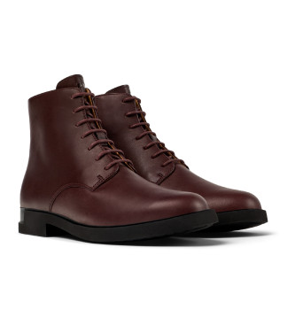 Camper Stivaletti Iman in pelle Bordeaux