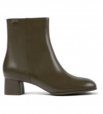 Camper Katie green leather ankle boots - Heel height 5,1cm