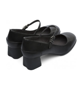 Camper Katie črni usnjeni čevlji -Višina pete 5,1 cm