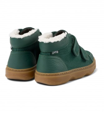Camper Kiddo Leather Sneakers green