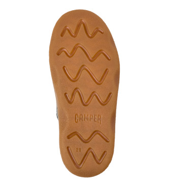 Camper Botins de couro Kiddo cinzento