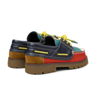 Camper Mocassins en cuir  lacets Bobo multicolore