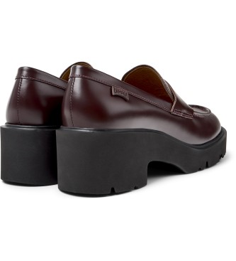 Camper Rdbrune Milah-loafers i lder