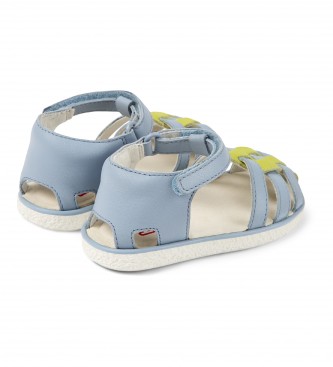 Camper Miko Leather Sandals blue