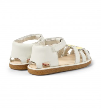 Camper Miko Leather Sandals white