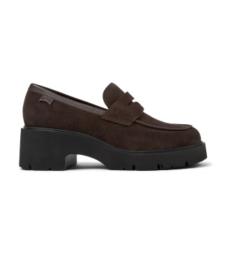 Camper Milah brune loafers i lder 