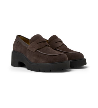 Camper Milah brune loafers i lder 