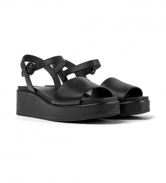 Camper Sandales en cuir Misia noir -Hauteur des semelles 5,7cm
