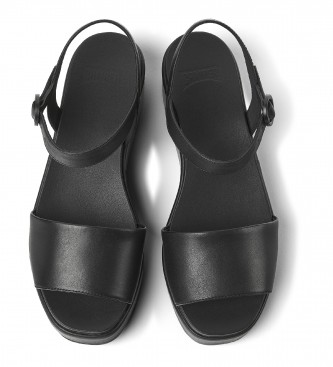 Camper Sandales en cuir Misia noir -Hauteur des semelles 5,7cm