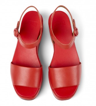 Camper Leather sandals Misia red -Platform height 5,7cm