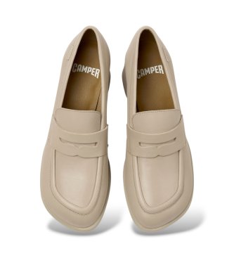 Camper Mokassins Kora aus Leder in Beige