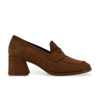 Camper Kora brown leather loafers