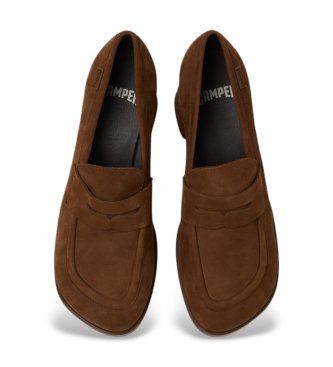 Camper Kora brown leather loafers