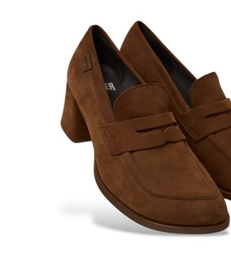 Camper Kora brown leather loafers