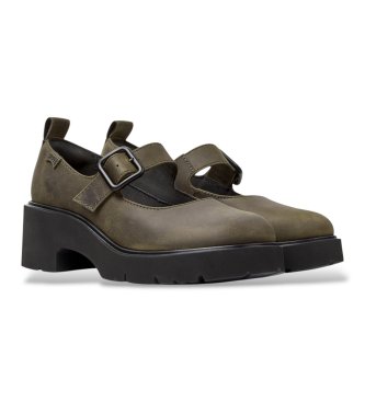 Camper Milah green leather loafers