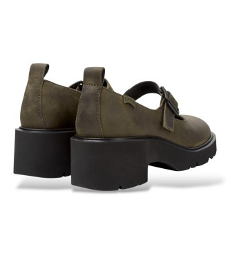 Camper Milah green leather loafers