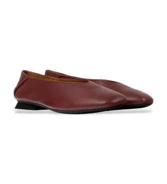 Camper Leather Moccasins Casi Myra burgundy