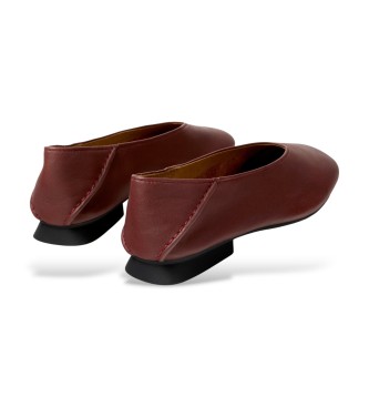 Camper Leather Moccasins Casi Myra burgundy