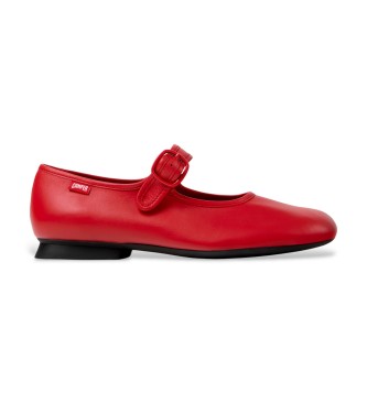 Camper Leather Ballerinas Casi Myra red