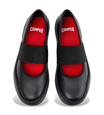 Camper Peu Touring leather ballerinas black