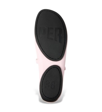 Camper Leather Ballerinas Right Nina pink