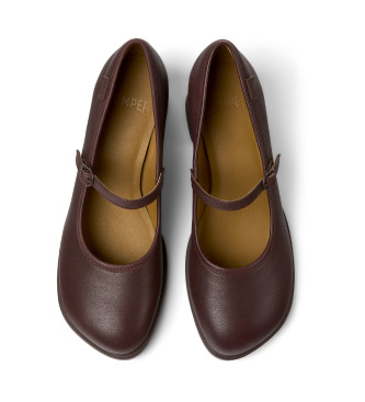 Camper Kora burgundy leather shoes