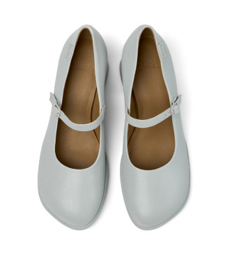 Camper Grey Kora Leather Shoes
